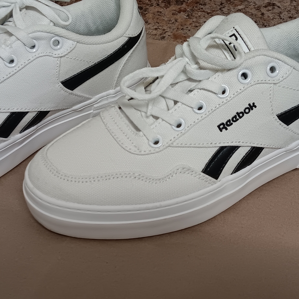 Reebok Women's White and Black Sneakers - Picture 2 of 5